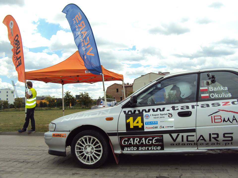 załoga VicaRS Rafał Bańka i Piotr Okulus w Subaru Impreza