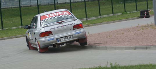 załoga VicaRS Rafał Bańka i Piotr Okulus w Subaru Impreza